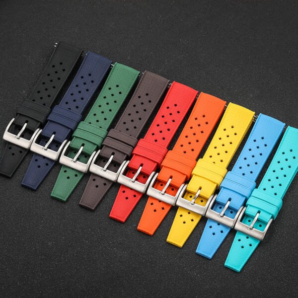 Premium-Grade Tropical FKM Rubber Watch Strap - Image 3