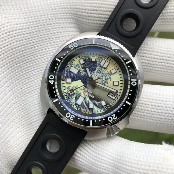 Steeldive SD1970 Great Wave Turtle Diver Watch - Image 3