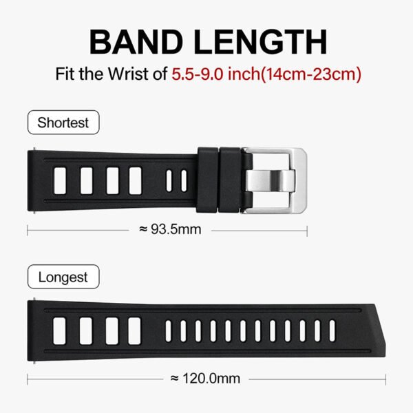 Premium Grade Rubber Dive Watchband - Image 2