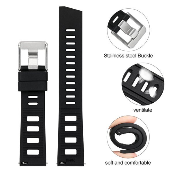 Premium Grade Rubber Dive Watchband - Image 3