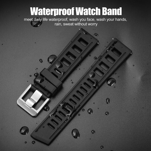 Premium Grade Rubber Dive Watchband - Image 6