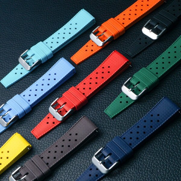 Premium-Grade Tropical FKM Rubber Watch Strap - Image 20