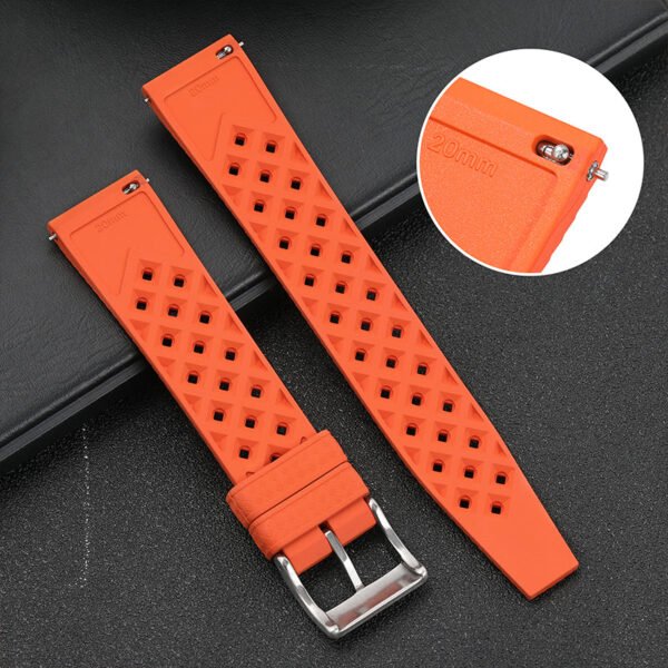 Premium-Grade Tropical FKM Rubber Watch Strap - Image 14