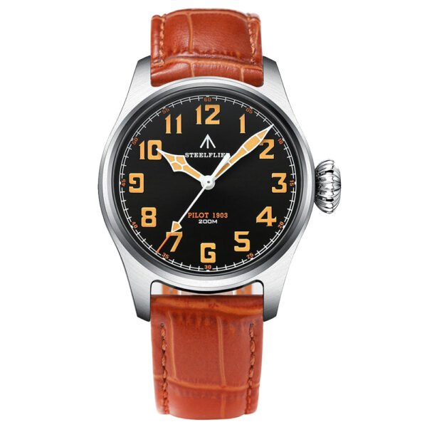 Steelflier 39mm VH31 Pilot Watch SF740V Onion Crown - Image 3