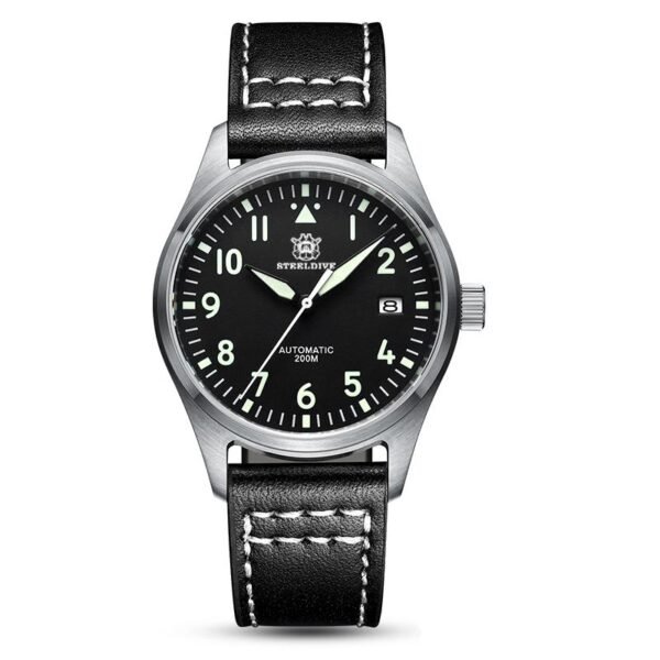 20mm Pilot Leather Watch Strap Watch Band - Image 2