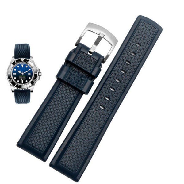 FKM Rubber Waffle Watch Strap - Image 10