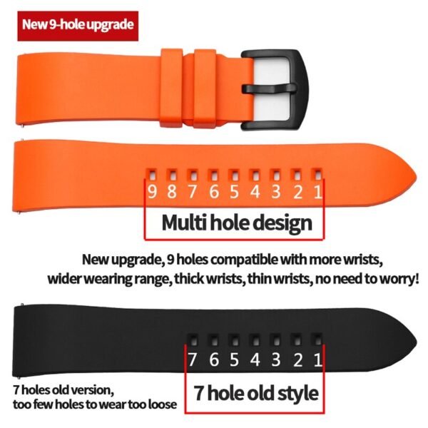 Genuine Fluorine Rubber Quick Release Watch Strap - Image 19