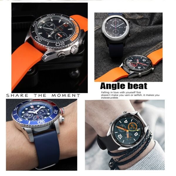 Genuine Fluorine Rubber Quick Release Watch Strap - Image 13