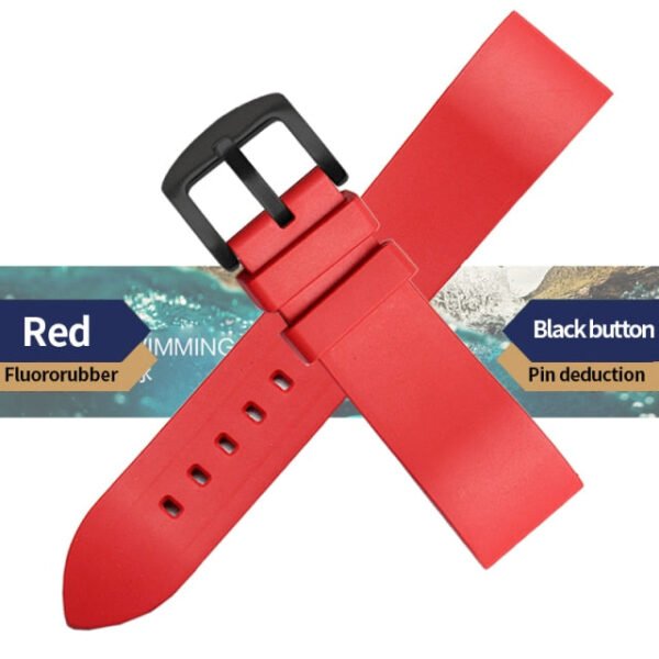 Genuine Fluorine Rubber Quick Release Watch Strap - Image 5