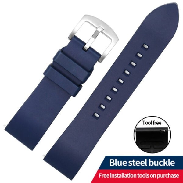Genuine Fluorine Rubber Quick Release Watch Strap - Image 2