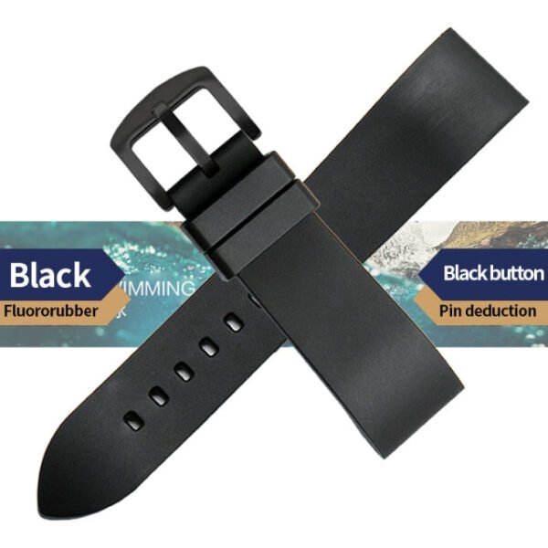 Genuine Fluorine Rubber Quick Release Watch Strap - Image 8