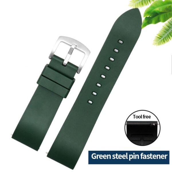 Genuine Fluorine Rubber Quick Release Watch Strap - Image 7