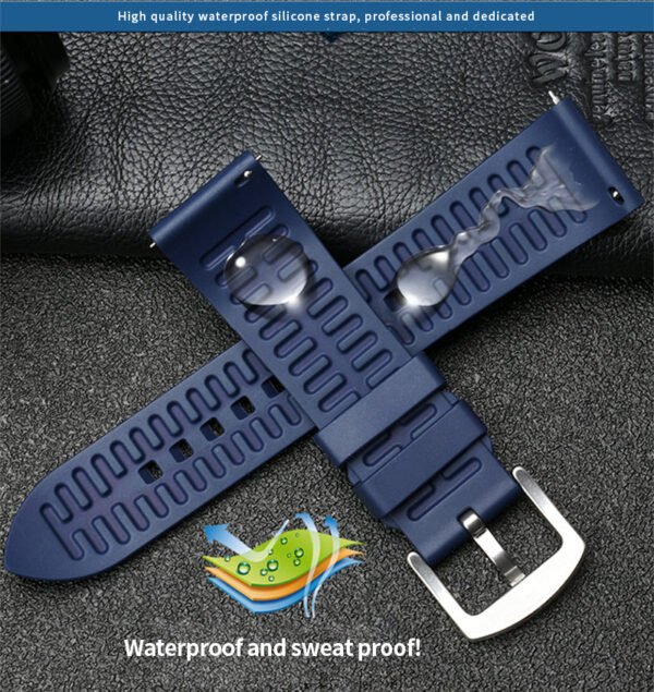 Genuine Fluorine Rubber Quick Release Watch Strap - Image 10