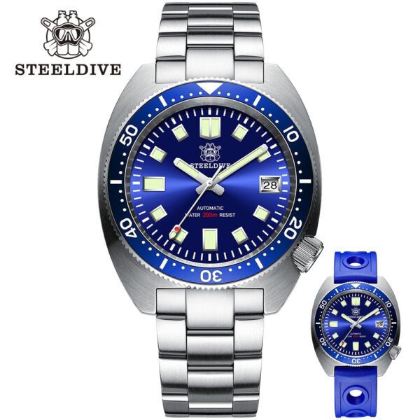STEELDIVE SD1977 6105/8000 Slim Turtle Diver Watch - Image 15