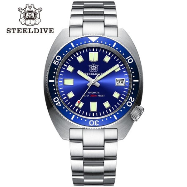 STEELDIVE SD1977 6105/8000 Slim Turtle Diver Watch - Image 2