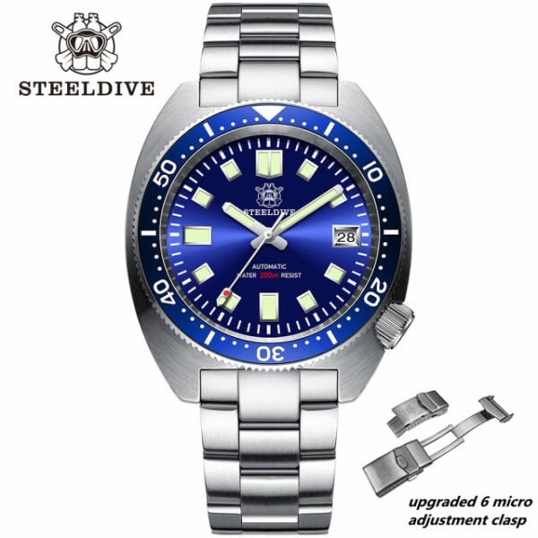 STEELDIVE SD1977 6105/8000 Slim Turtle Diver Watch - Image 18