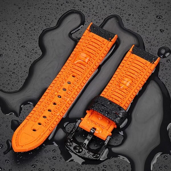 Breathable Rubber Canvas Watch Strap - Image 10