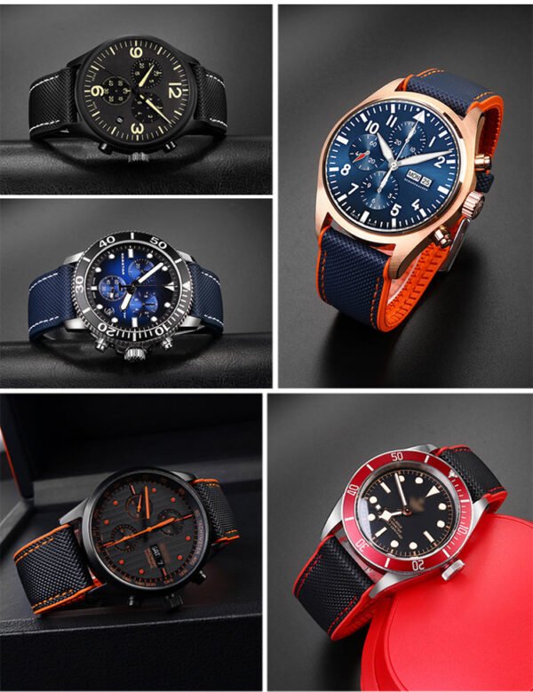 Breathable Rubber Canvas Watch Strap - Image 11