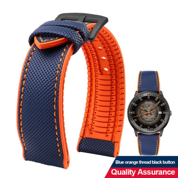 Breathable Rubber Canvas Watch Strap - Image 24