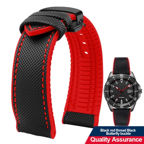 Breathable Rubber Canvas Watch Strap - Image 36