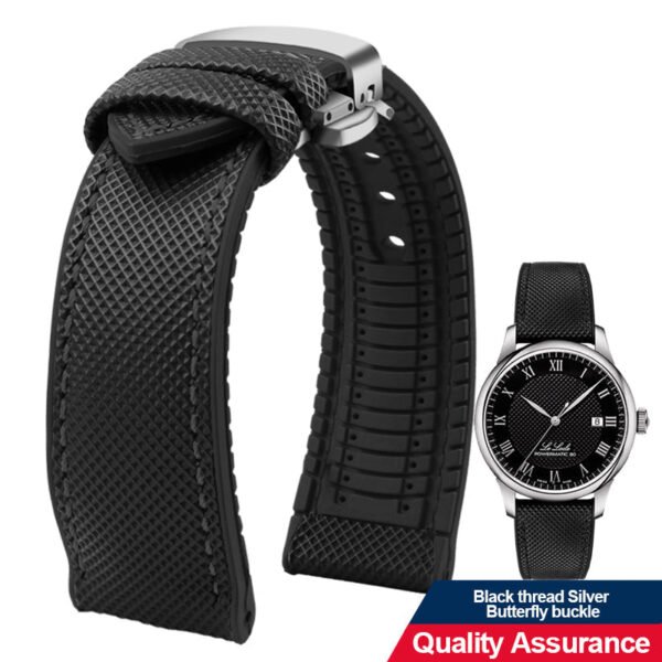 Breathable Rubber Canvas Watch Strap - Image 37