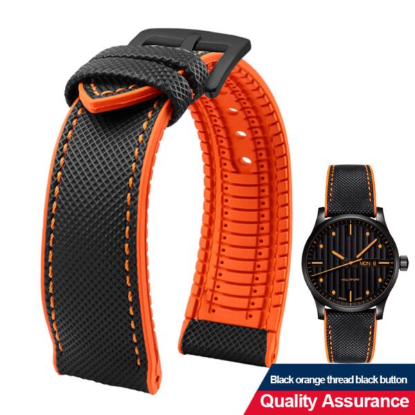 Breathable Rubber Canvas Watch Strap - Image 25