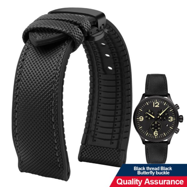 Breathable Rubber Canvas Watch Strap - Image 38
