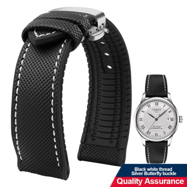 Breathable Rubber Canvas Watch Strap - Image 27