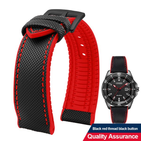 Breathable Rubber Canvas Watch Strap - Image 26