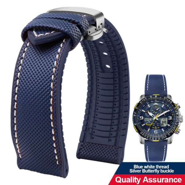 Breathable Rubber Canvas Watch Strap - Image 29