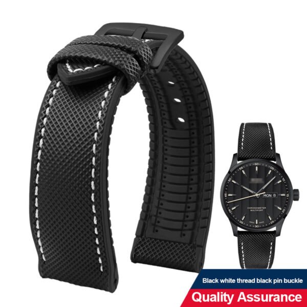 Breathable Rubber Canvas Watch Strap - Image 22