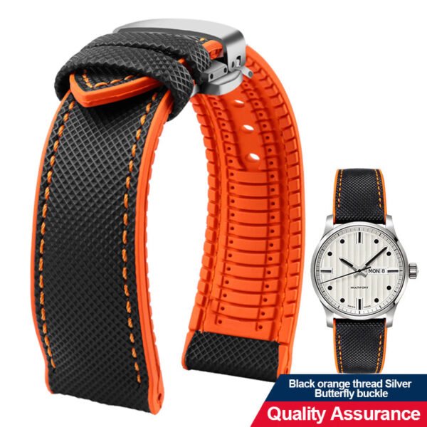 Breathable Rubber Canvas Watch Strap - Image 33