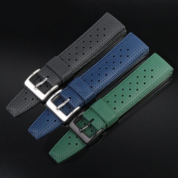 ★Special Offer★ Vintage Tropical Rubber Watch Band Dive Strap - Image 5
