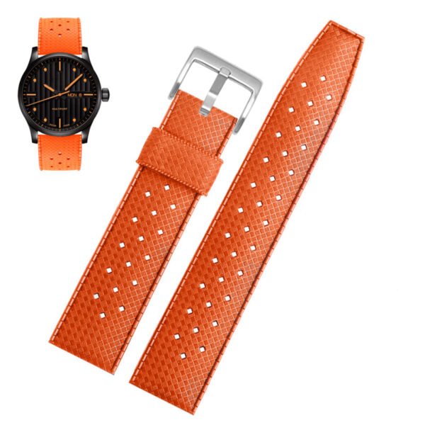 ★Special Offer★ Vintage Tropical Rubber Watch Band Dive Strap - Image 8