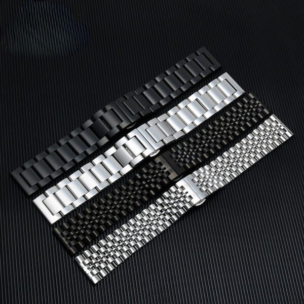 Solid Stainless Steel Watch Straps - Straight End - Image 2
