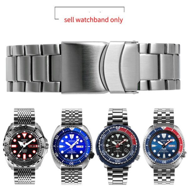 Solid Stainless Steel Watch Straps - Straight End - Image 6