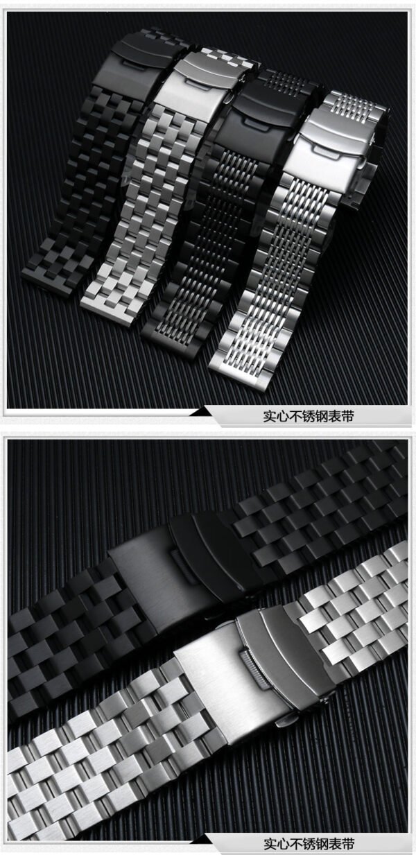 Solid Stainless Steel Watch Straps - Straight End - Image 14