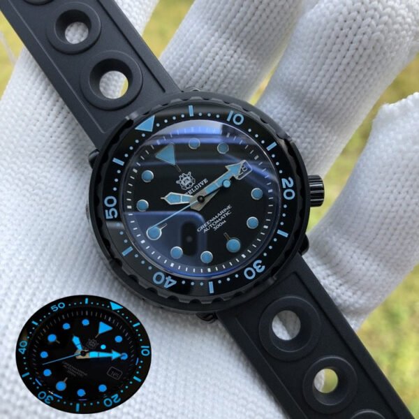 STEELDIVE SD1975XT Colorful Tuna Mechanical Watch - Image 4