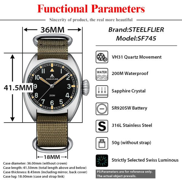 Steelflier SF745 British Army W10 Quartz Field Watch - Image 10