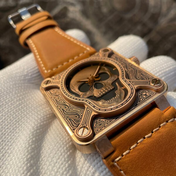Steelflier SF761S Burning Skull Bronze Watch - Image 11