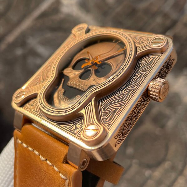 Steelflier SF761S Burning Skull Bronze Watch - Image 2