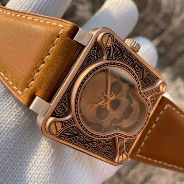 Steelflier SF761S Burning Skull Bronze Watch - Image 6