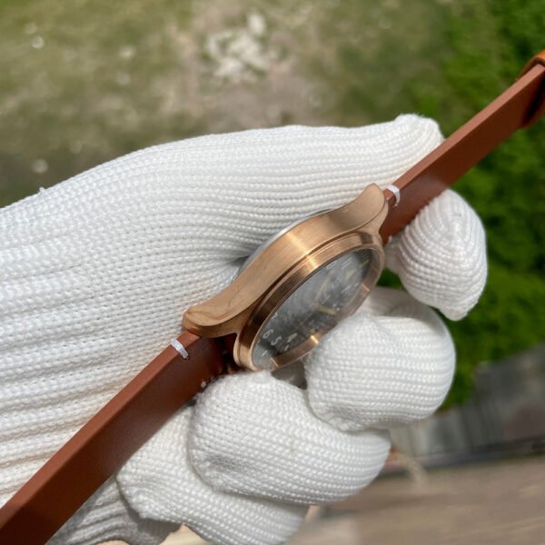 Steeldive SD1928S Bronze Pilot Watch - Onion Crown - Image 9