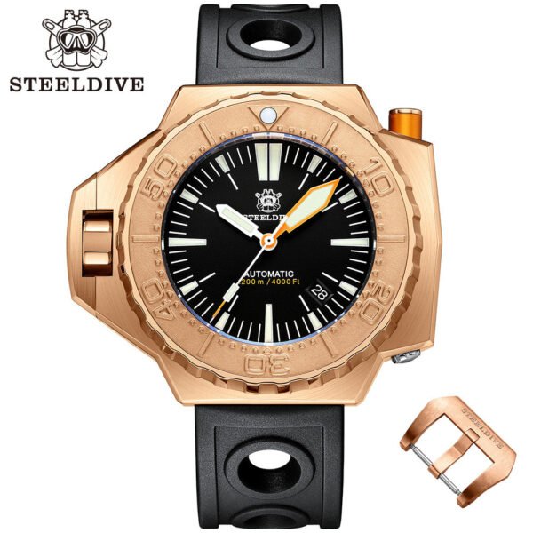 STEELDIVE SD1969S 1200m Bronze Professional Diver Watch - Image 3