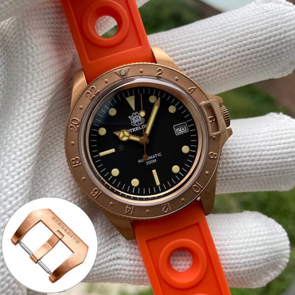 STEELDIVE SD1966S Top Hat Sapphire Bronze Watch V2 - Image 16
