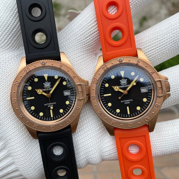 STEELDIVE SD1966S Top Hat Sapphire Bronze Watch V2 - Image 12