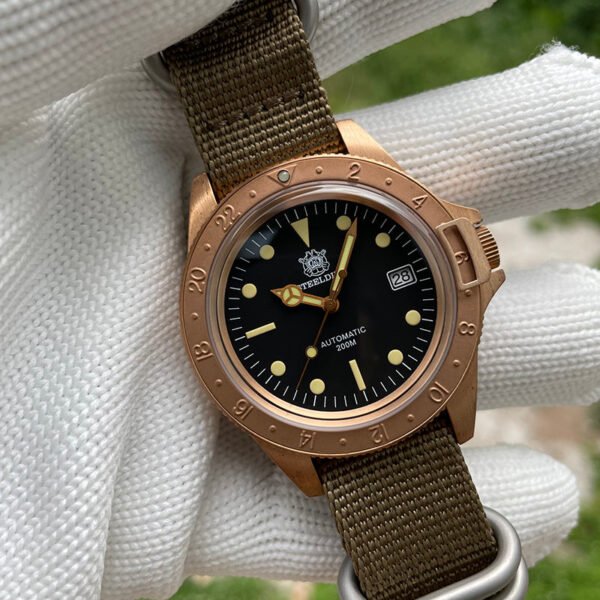 STEELDIVE SD1966S Top Hat Sapphire Bronze Watch V2 - Image 13