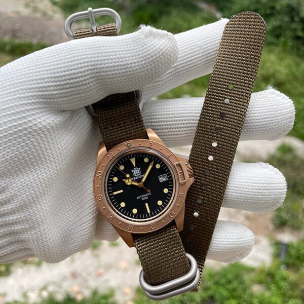 STEELDIVE SD1966S Top Hat Sapphire Bronze Watch V2 - Image 14