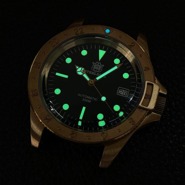 STEELDIVE SD1966S Top Hat Sapphire Bronze Watch V2 - Image 15