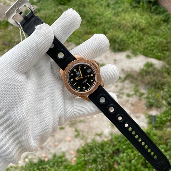 STEELDIVE SD1966S Top Hat Sapphire Bronze Watch V2 - Image 4